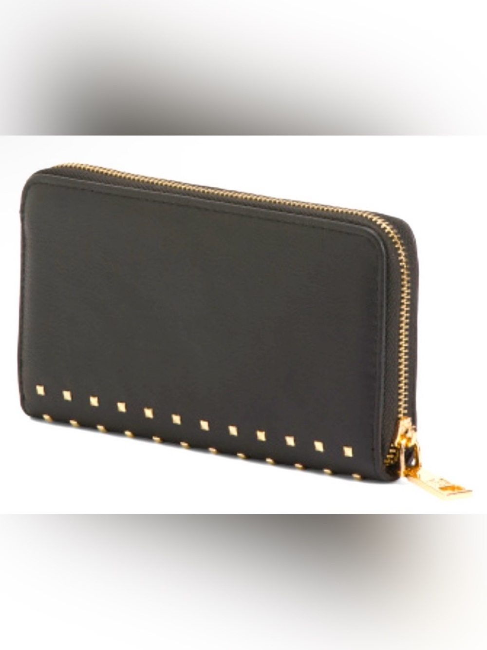 BADGLEY MISCHKA Square Studs Long Wallet with letter logo NWT - Picture 2 of 5